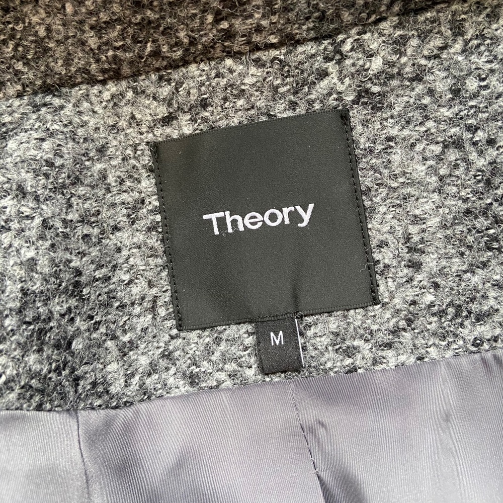 Theory Funnel Neck Wool Coat - Picture 11 of 11